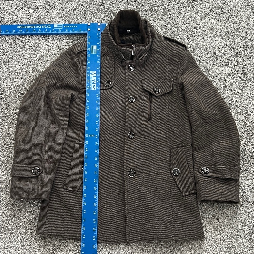 Siqilong Men’s Brown Winter Wool Blend Coat Jacket 170/88A - Size M - Picture 6 of 8